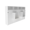 Cama Articulada Horizontal de Solteiro com 6 Nichos Branco - 3