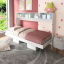 Ver imagem 2 de Cama Articulada Solteiro Nichos Branco