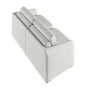 Ver imagem 2 de Sofá Cama Modulado Retrátil e Reclinável Decorativo Varsóvia 236cm Linho Cinza G33 - Gran Belo