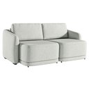 Ver imagem 3 de Sofá Cama Modulado Retrátil e Reclinável Decorativo Varsóvia 236cm Linho Cinza G33 - Gran Belo