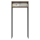 Ver imagem 4 de Porta-Geladeira 103 cm 1 Porta Basculante Cinza/Rustic/Cinza Agata Madesa