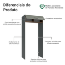Ver imagem 3 de Porta-Geladeira 103 cm 1 Porta Basculante Cinza/Rustic/Cinza Agata Madesa