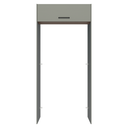 Ver imagem 6 de Porta-Geladeira 103 cm 1 Porta Basculante Cinza/Rustic/Cinza Agata Madesa