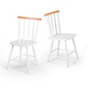 Ver imagem 7 de Jogo de Jantar Colonial Clássico Mesa 2 Cadeiras Brancas Cozinha