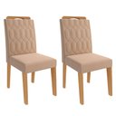 Ver imagem 3 de Mesa para Sala de Jantar Patricia 160 cm com 6 Cadeiras Paola Cimol Nature/Off White/Nude Mesa Patri