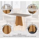 Ver imagem 4 de Mesa para Sala de Jantar Patricia 160 cm com 6 Cadeiras Paola Cimol Nature/Off White/Nude Mesa Patri