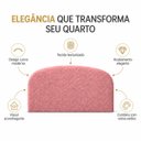 Ver imagem 4 de Cabeceira King 193cm Curva Estofada Bouclé Cama Box Fly:Rosa
