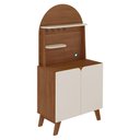 Ver imagem 3 de Buffet Cantinho do Café 2 Portas Viena Cedro e Off White 80cm