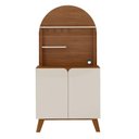Ver imagem 2 de Buffet Cantinho do Café 2 Portas Viena Cedro e Off White 80cm
