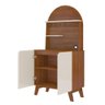 Buffet Cantinho do Café 2 Portas Viena Cedro e Off White 80cm - 4