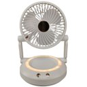 Ver imagem 2 de Ventilador Mesa Dobravel 3 Velocidades Luz Led Usb Portatil Iluminaçao Escrivaninha Calor Verao Pent