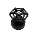 Ver imagem 4 de Kit 2 Acabamento Registro Industrial Rustico Pressão e Gaveta Preto Fosco