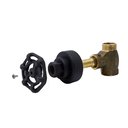 Ver imagem 5 de Kit 2 Acabamento Registro Industrial Rustico Pressão e Gaveta Preto Fosco