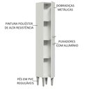 Ver imagem 3 de Paneleiro Madesa Emilly 2 Portas Branco Cor:Branco