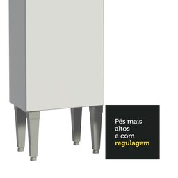 Paneleiro Madesa Emilly 2 Portas Branco Cor:Branco - 6