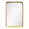 Espelho Decorativo Urban Dourado 60x40cm Retangular Cantos - 1