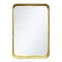 Ver imagem 1 de Espelho Decorativo Urban Dourado 60x40cm Retangular Cantos