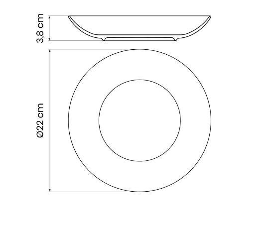 Prato fundo 22cm carmen tramontina - 3