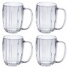 4 Caneca Acrílica Cristal Chopp Cerveja 750ml Transparente - 1