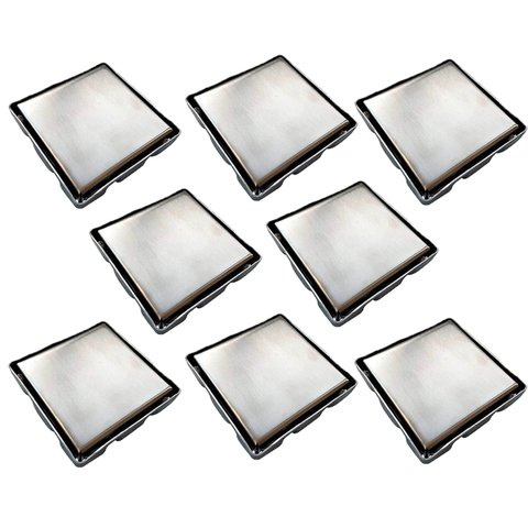 Ralo Oculto Invisivel 15x15 Discreto Kit 8 Uni Anti Odor Box Banheiro Lavabo Varanda Piso Cozinha Ca