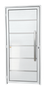 Ver imagem 1 de Porta Alumínio Lambril Premium c/Puxador D.Branco 100 Brimak