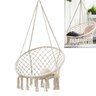 Rede Cadeira de Balanço de Algodão Suspensa Teto Quintal Descanso Decoração Varanda Trançada Casa Sa - 2