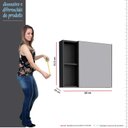 Ver imagem 4 de Espelho Para Banheiro Aço Ameixa 60 Cozimax Preto