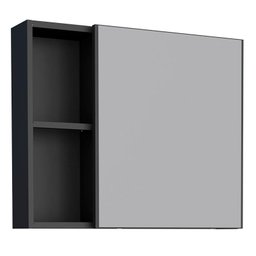 Espelho Para Banheiro Aço Ameixa 60 Cozimax Preto - 1