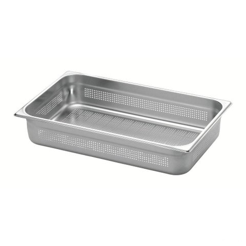 Cuba Perfurada Tramontina Gn 1/1 em Aço Inox sem Alças Profundidade 100 Mm - Aço 201 Tramontina