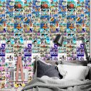 Ver imagem 2 de Papel de Parede Adesivo Autocolante Anime Mangá Dragon Ball Super 1mx50cm