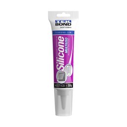 Adesivo Silicone Acético Multiuso Bisnaga 50g - Tekbond 22031008100 - 1