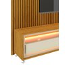 Rack com Painel 2.2 com LED Requinte Naturale com Off White - Gelius Móveis - 3
