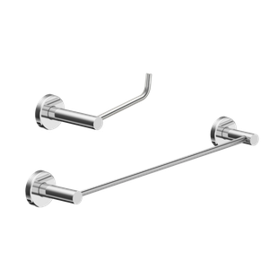 Kit de Acessórios para Banheiro Escovado 2 Peças Grego Metal 2010at