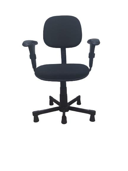 Cadeira para Costureira Nr17 Ergonomica com Braços preta - 4