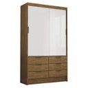 Ver imagem 2 de Guarda-Roupa 02 Portas de Correr 06 Gavetas Sevilha Branco/Cinamomo