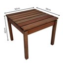 Ver imagem 2 de Mesa de Centro em Madeira Maciça Alba Marrom