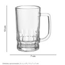 Ver imagem 7 de Caneca de Vidro 360ml Transparente 13x7x7cm Café Chá Leite Chocolate Cappuccino