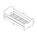 Ver imagem 4 de Cama Infantil com Protetores para Colchão 188x78cm Multimóveis CR40072 Branca