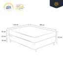 Ver imagem 4 de Cama Box Viúva + Colchão de Molas Ensacadas Ortobom Airtech Springpocket 128cm