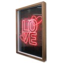 Ver imagem 1 de Quadro Cofre Porta Objetos Love TaColado Moldura Madeira