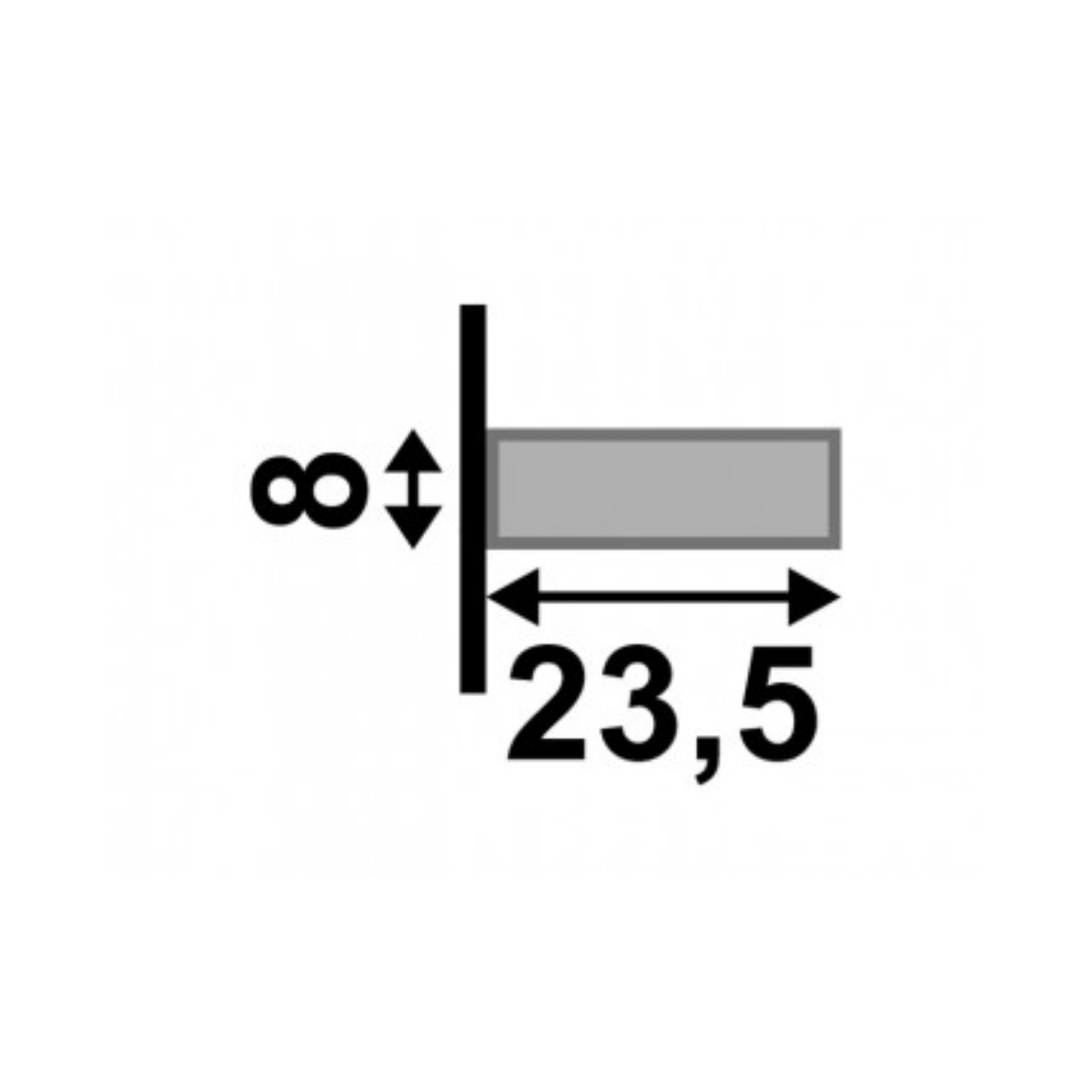 Filete Ipê Escuro S.luzia Multilinha 2,80mx23,5mmx8mm (02pç):marrom - 2