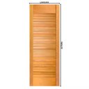 Ver imagem 2 de Porta de Madeira Maciça Suiça de Tauari Mapaf - 2.10 (a) X 1.22 (l)