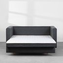 Ver imagem 3 de Sofá-Cama Mira Casal Trama Miúda Grafite 1,50m