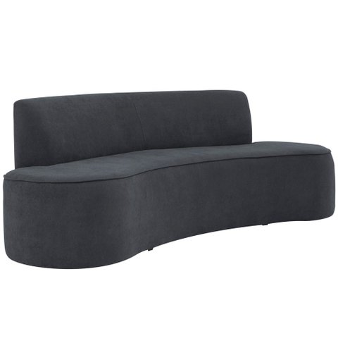 Sofá 3 Lugares 180cm Mônaco Bouclé Cinza Azulado - Nexta Casa