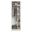 Ver imagem 5 de Guarda-Roupa Modulado 1 Porta 5 Nichos Branco Neo Madesa