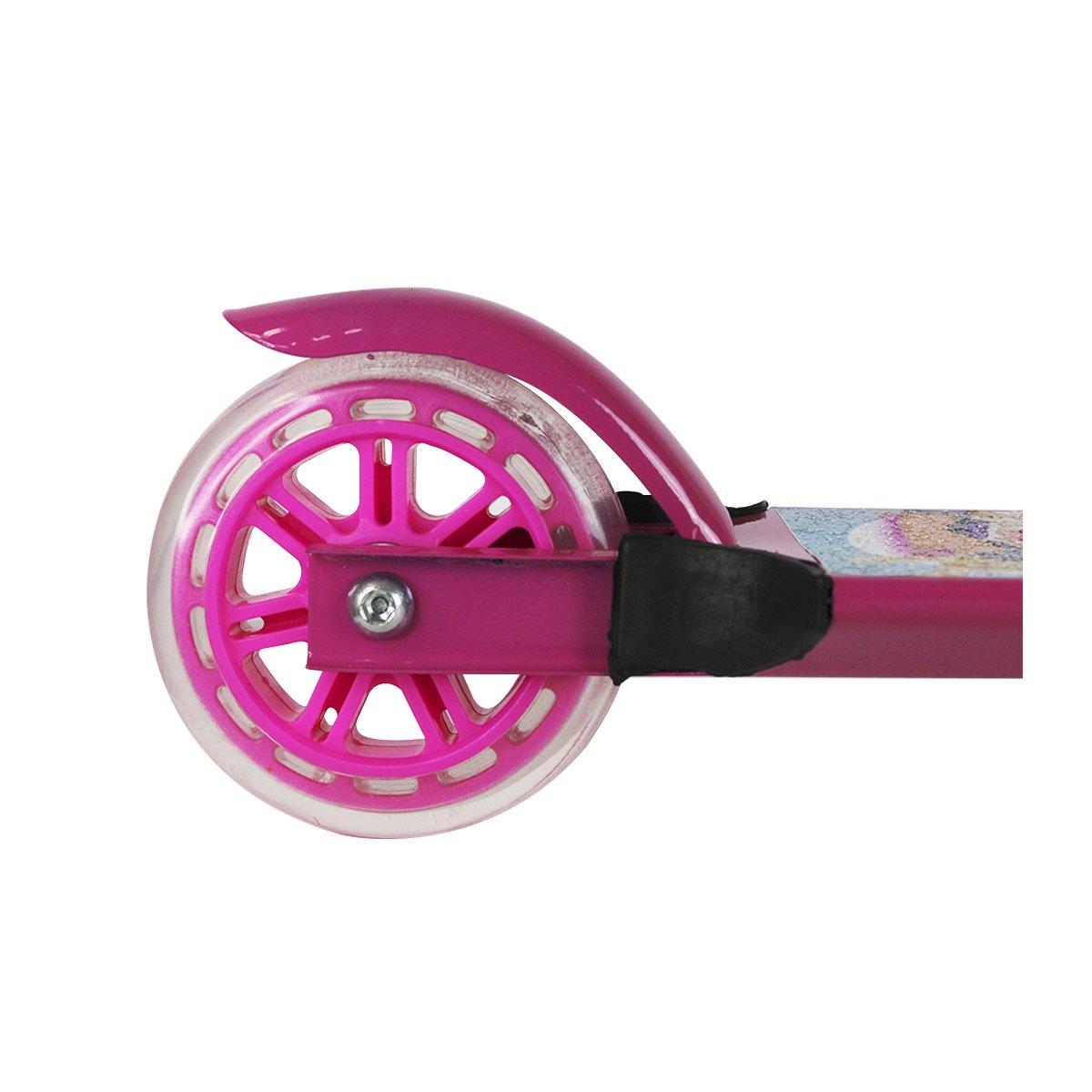 Patinete Infantil Yupitoys + Kit Proteção Capacete Joelheira - Rosa - 2