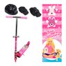 Patinete Infantil Yupitoys + Kit Proteção Capacete Joelheira - Rosa - 1