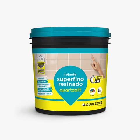 Rejunte Superfino Resinado Cinza Outono Pt 2kg - Quartzolit