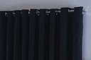 Ver imagem 2 de Cortina para Sala Quarto Blackout Tecido 2,70x1,80 Ellegance:preto