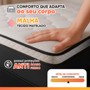 Ver imagem 4 de Colchão Casal Molas Ensacadas Pillow Top Maximus 138x188x24cm Gazin Cinza/branco